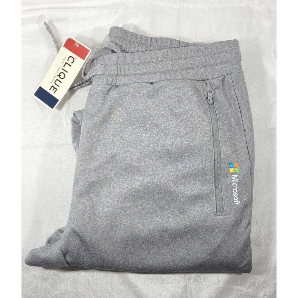 Clique Lift Performance Sweatpants w/‎ Zipper Pockets and Ankles - Microsoft - L